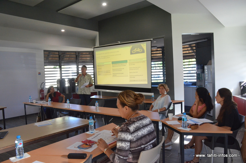 Les élus étaient invités à la présentation de ce projet réalisée par Philippe Biarez, responsable formations sanitaires à Moorea.