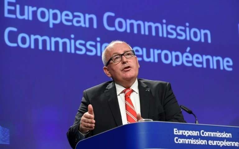 Le vice-Président de la Commission européenne, Frans Timmermans, le 26 juillet 2017 à Bruxelles AFP - JOHN THYS