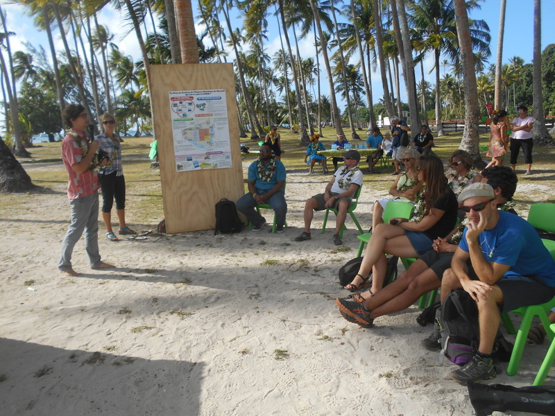 Visites de terrain à Moorea, dans le cadre des projets Resccue et Integre