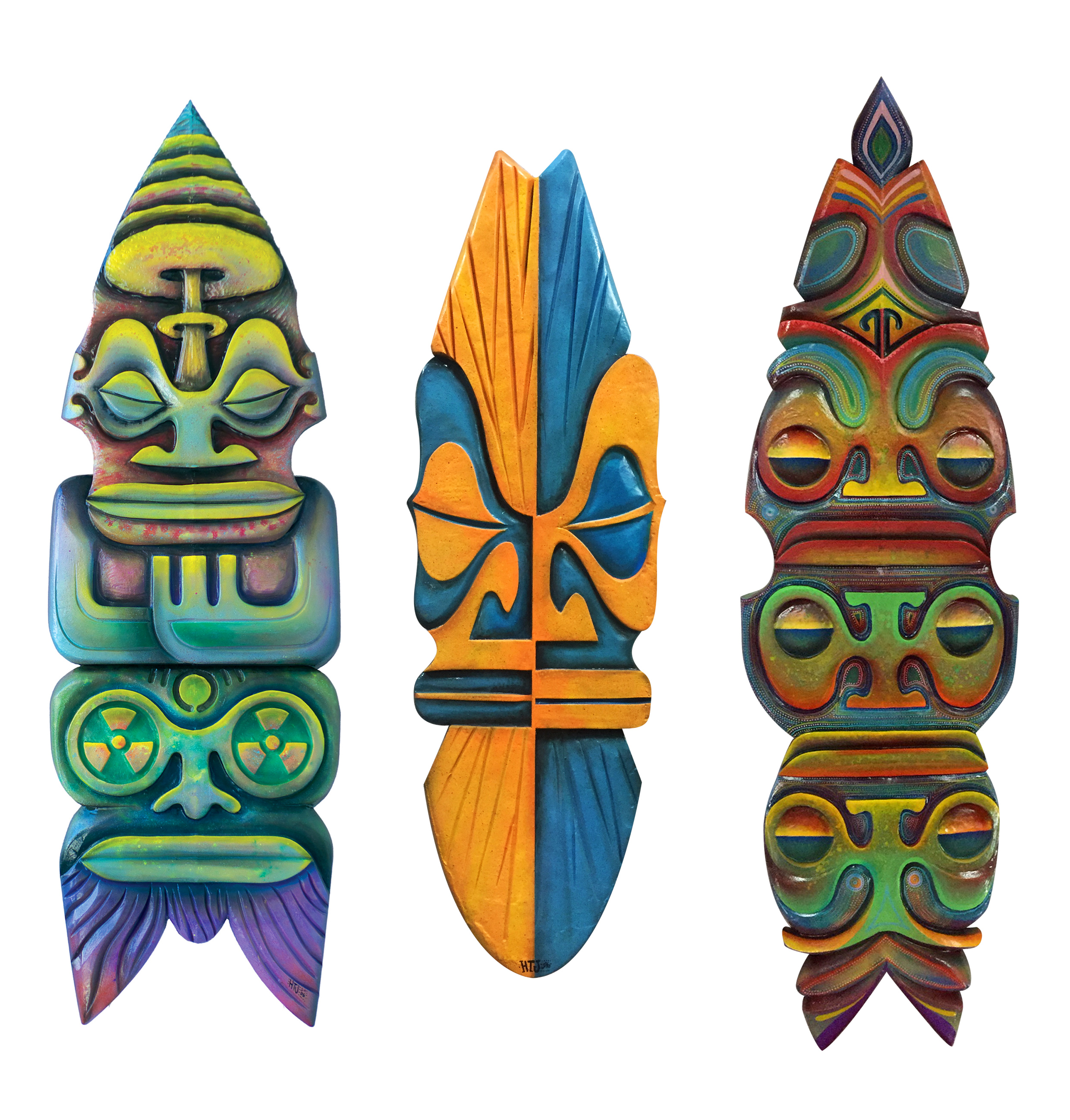 Les planches de surf sculptées de HTJ sont devenues sa "marque de fabrique".