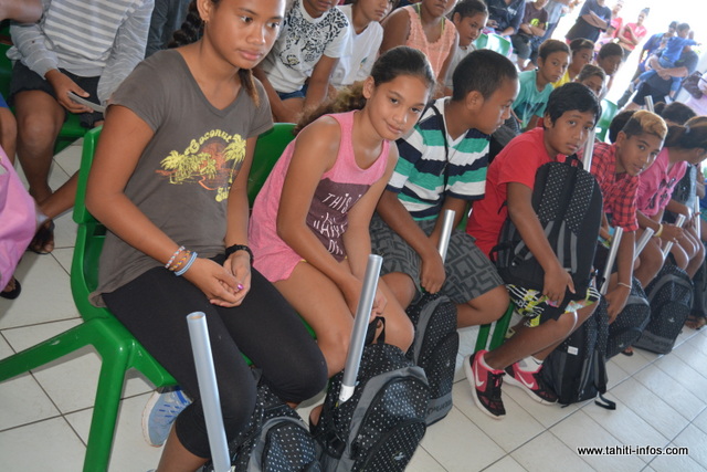 Les enfants ont été sélectionnés par le service social de la mairie.