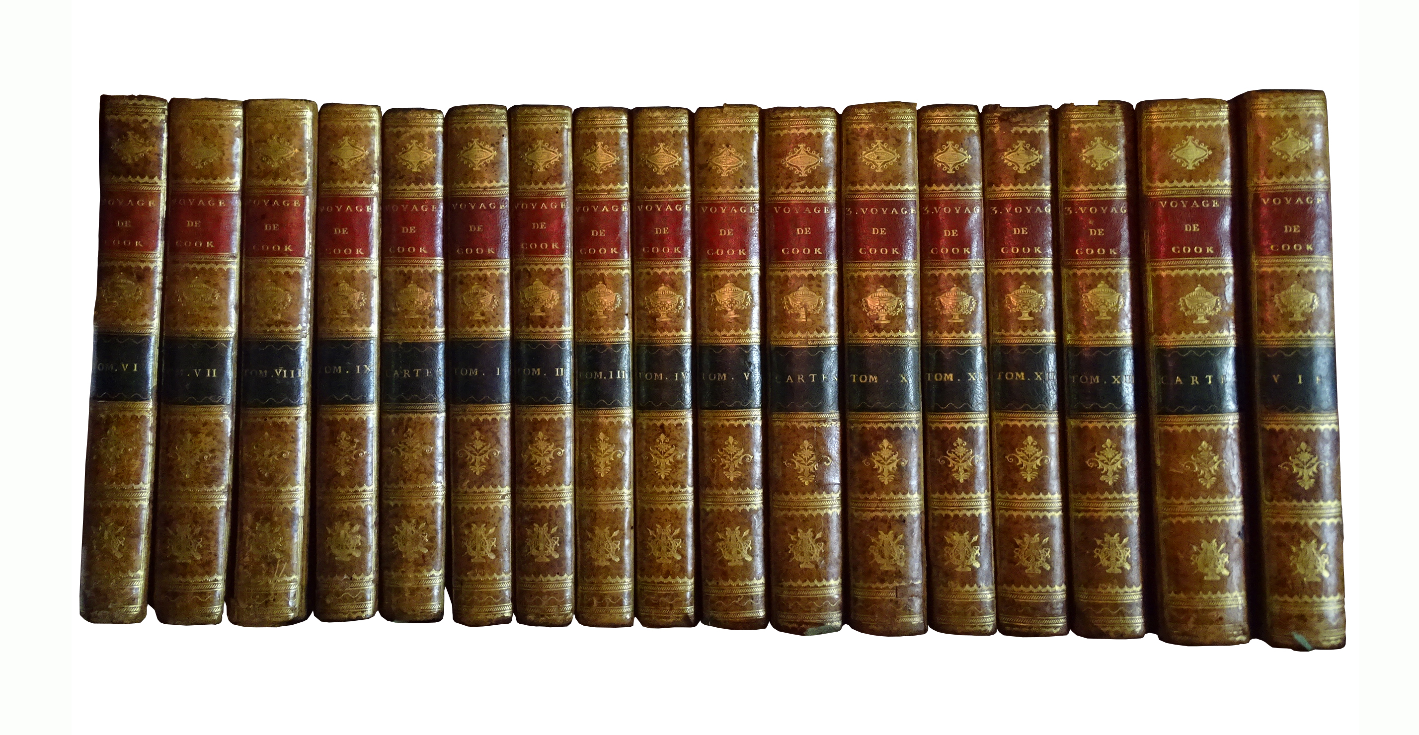 La collection complète des voyages de Cook comprend 17 volumes.