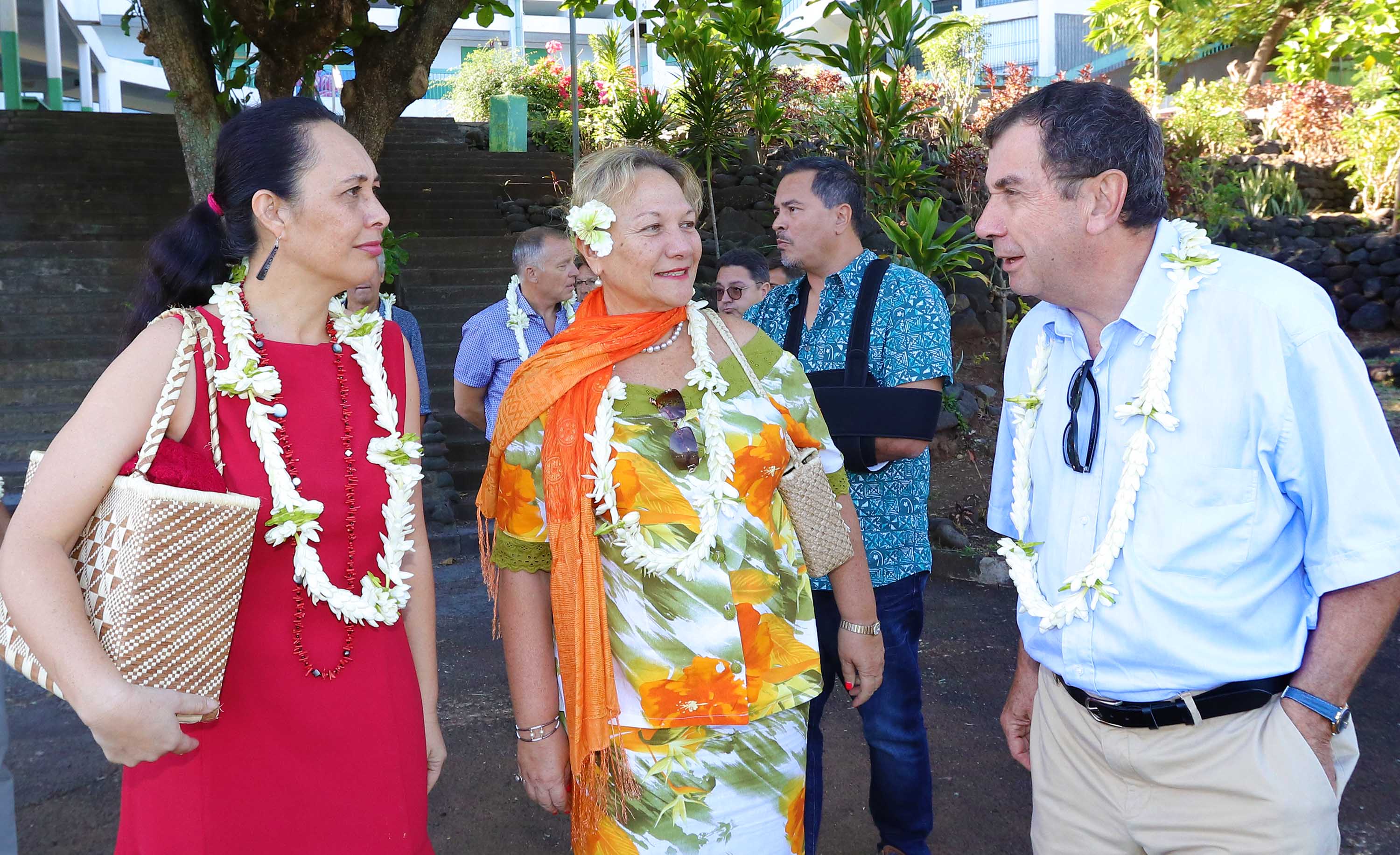 Tea Frogier en visite au collège Henri Hiro et au lycée professionnel de Faa’a