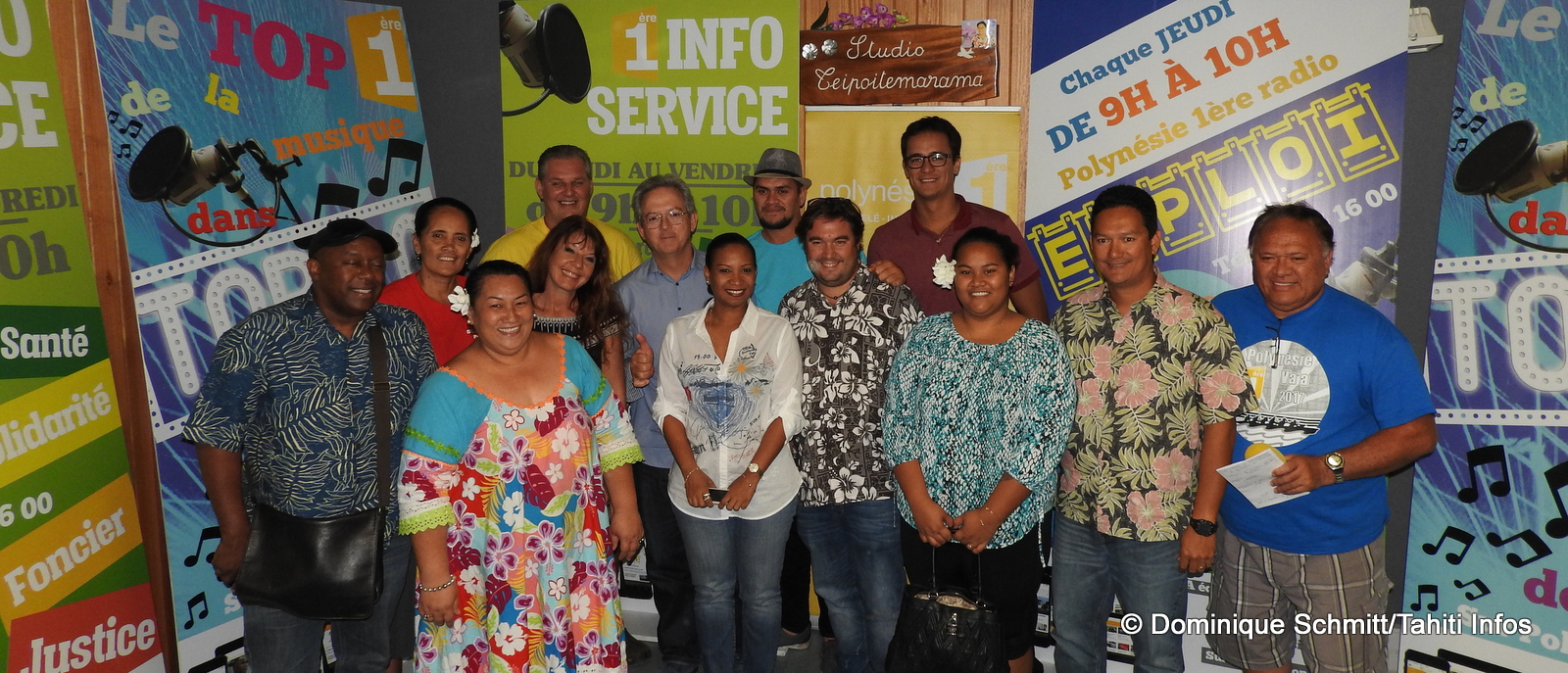 L'équipe, en partie renouvelée, de Polynésie 1ère radio.