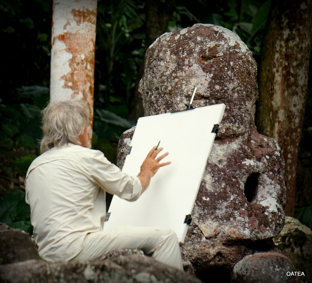 Titouan Lamazou a passé trois semaines aux Marquises pour préparer ses prochains projets.