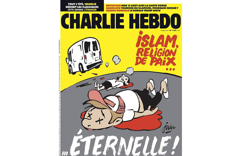 La une de Charlie Hebdo sur les attentats en Catalogne fait débat