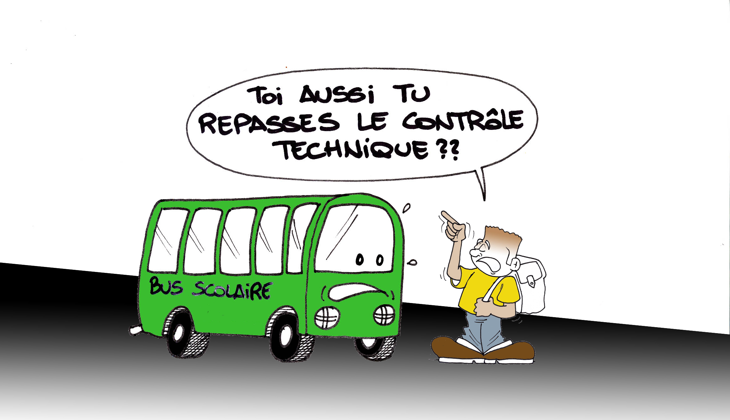 " Bus scolaire " vu par Munoz