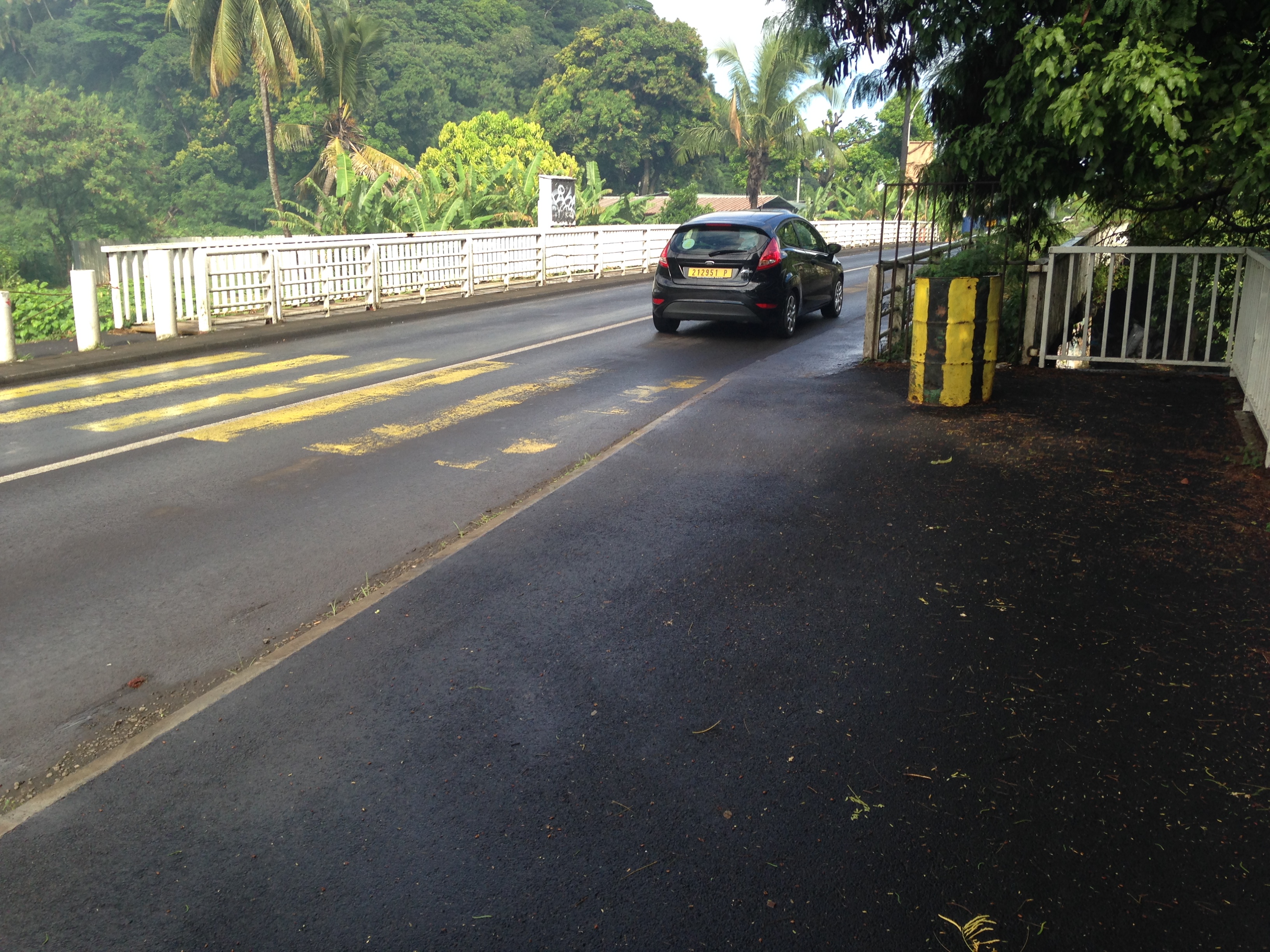 Mahina : les travaux de la passerelle du pont de la Tuauru ont été reportés à demain