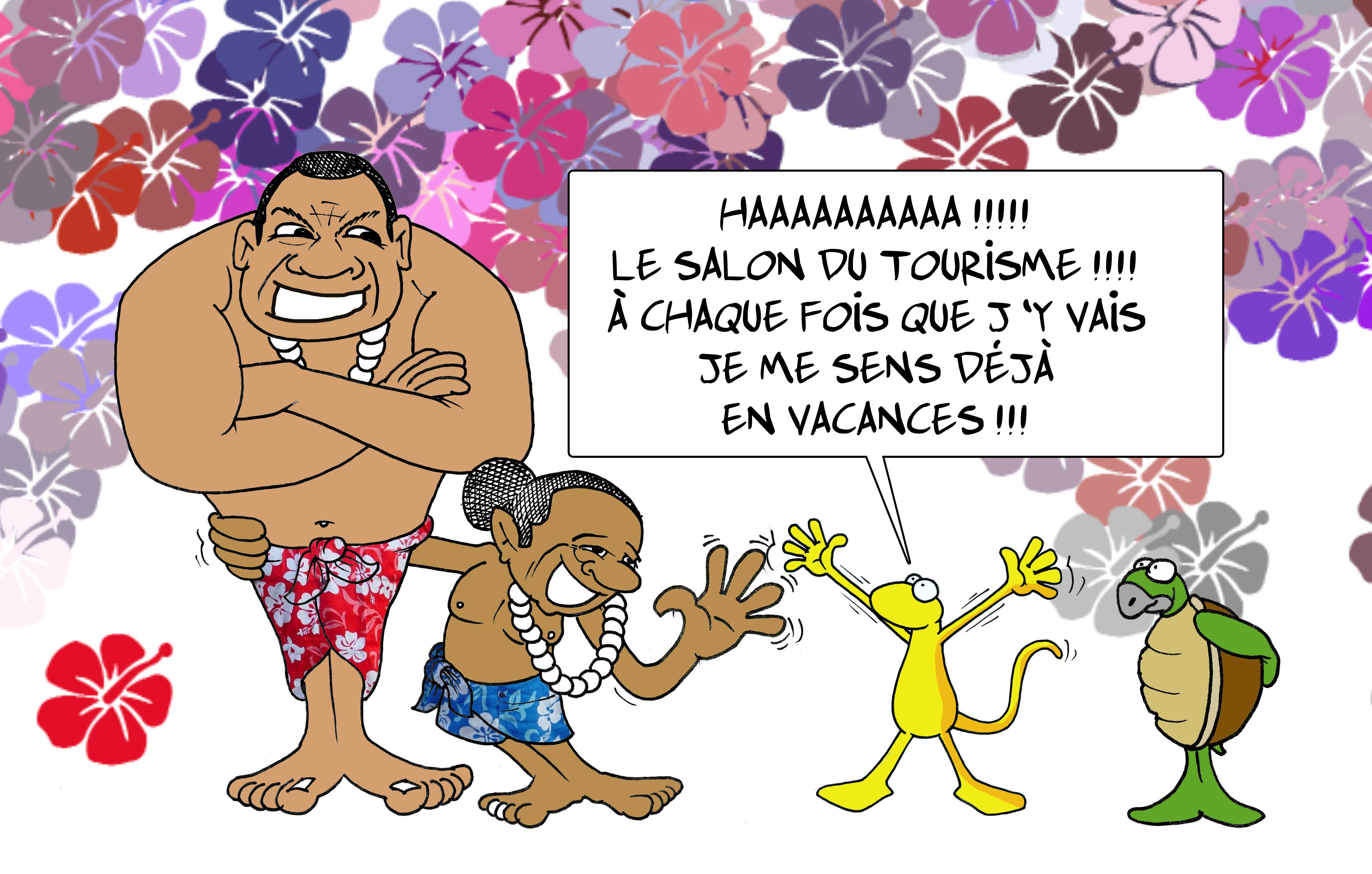 " Le salon du tourisme " vu par Munoz