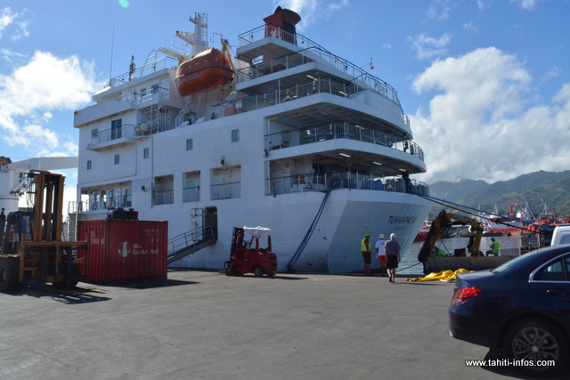 Le Tuhaa Pae devrait rester à quai pendant au moins deux mois.
