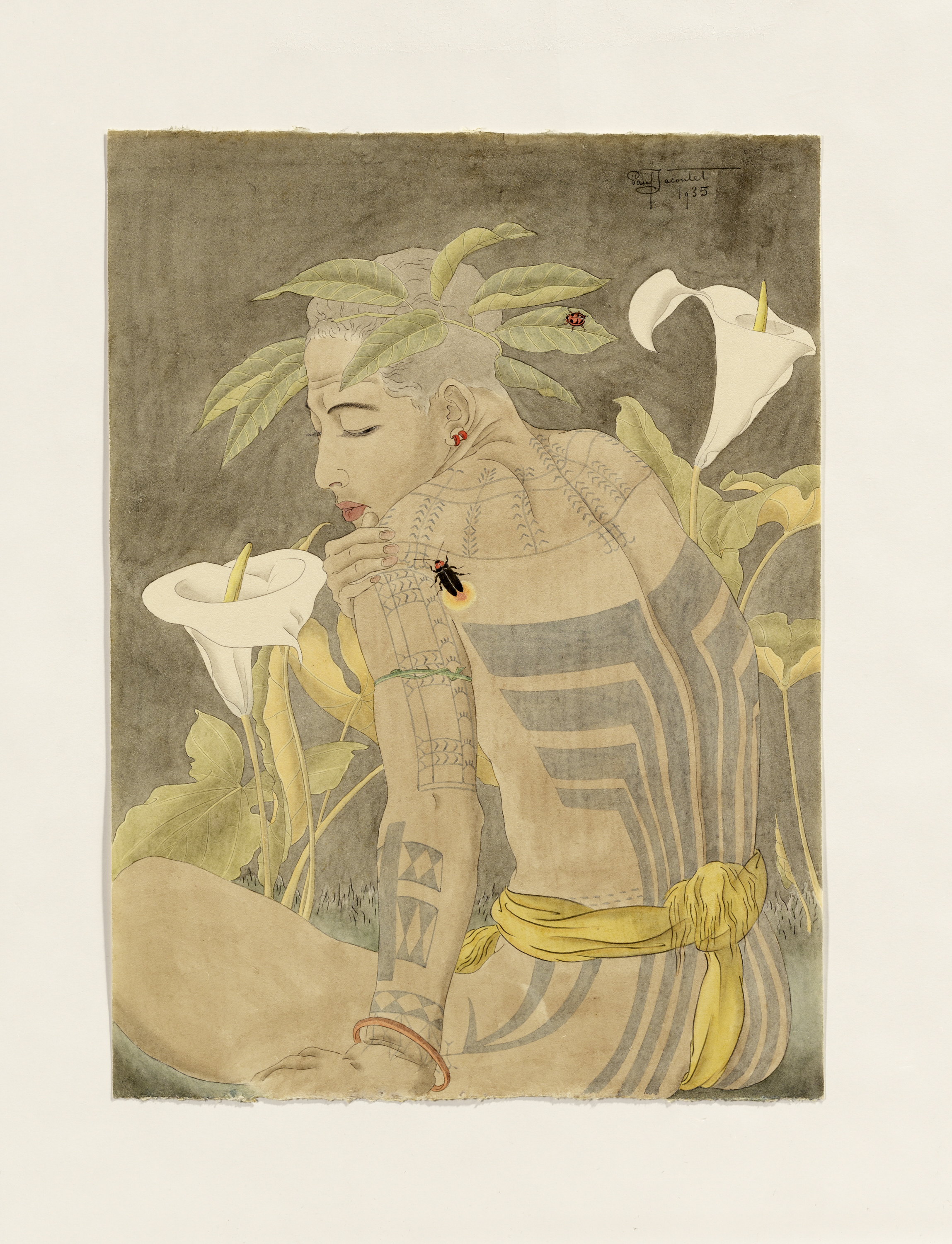 L'artiste vouait une admiration particulière aux plantes et aux insectes. (Crédit : Musée du quai Branly - Jacques Chirac, photo Claude Germain)