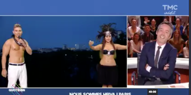 Insolite: Ken Cartler fait la météo de Quotidien en tahitien sur TMC