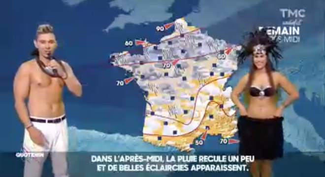 Insolite: Ken Cartler fait la météo de Quotidien en tahitien sur TMC