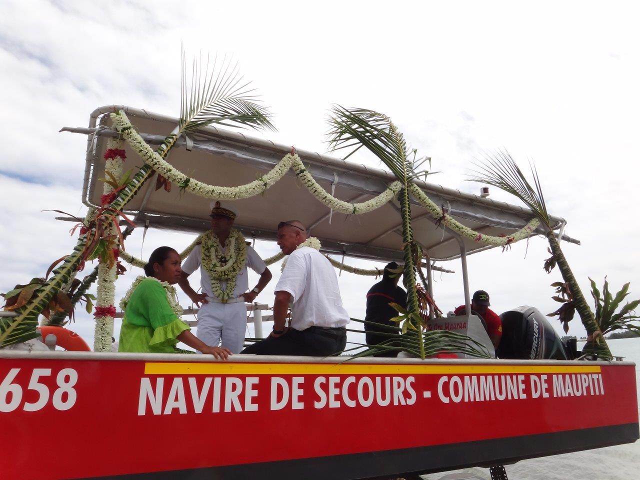 Maupiti inaugure sa nouvelle vedette de secours en mer