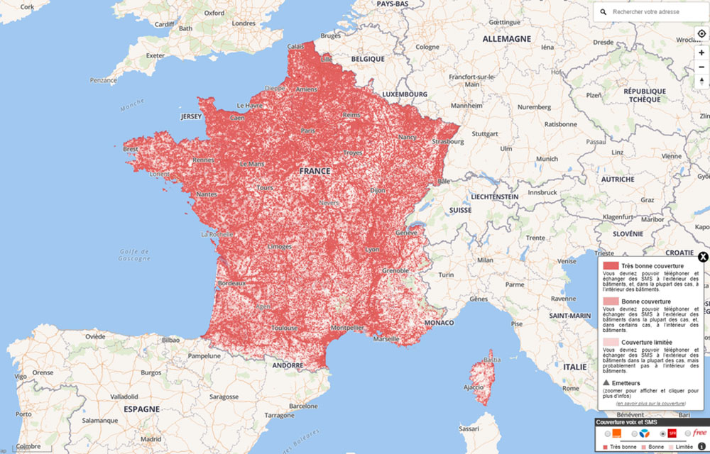 Retrouvez la carte interactive sur www.monreseaumobile.fr