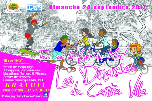 Semaine de la mobilité : opération SANS voiture ce dimanche 24 septembre 2017