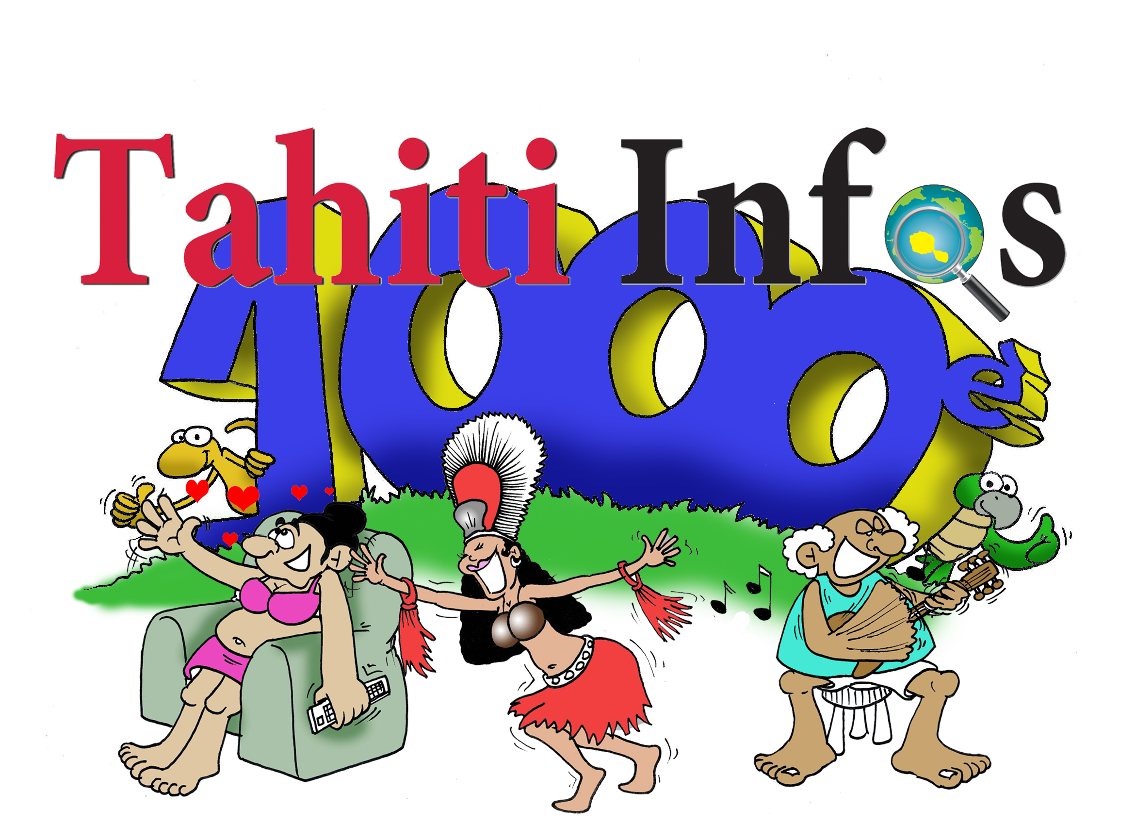 " Le 1000ème Tahiti Infos " par Munoz