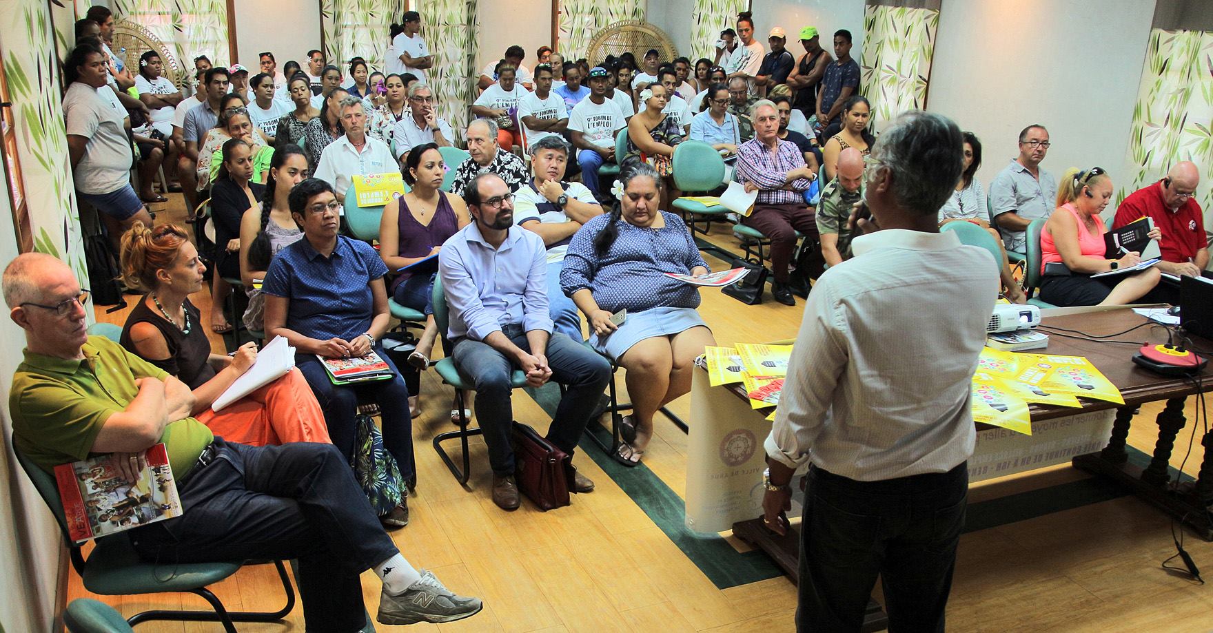 Une réunion de présentation de la journée avait lieu ce mardi à la mairie de Arue. (Photo : mairie de Arue)