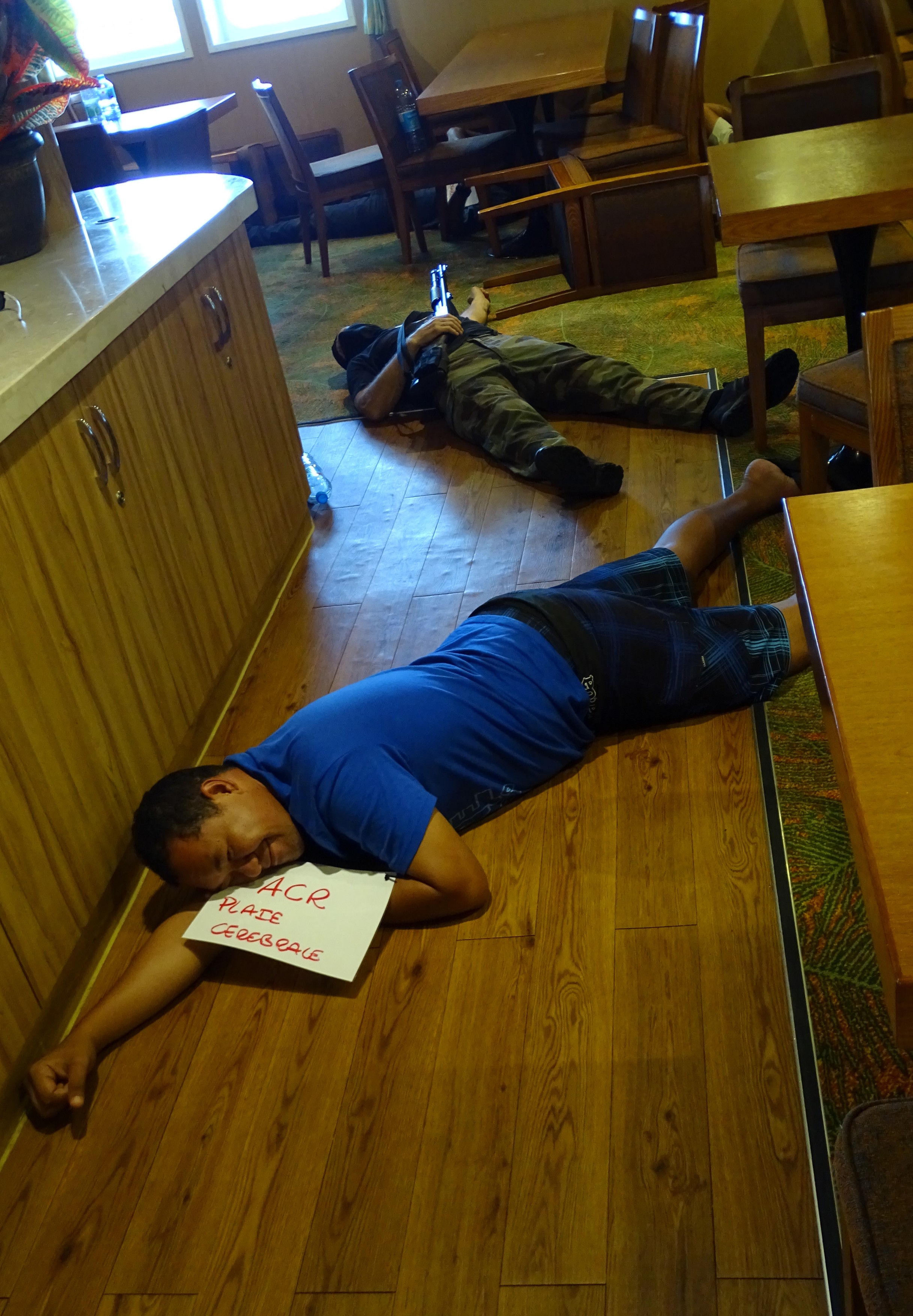 Exercice antiterroriste au port autonome de Papeete