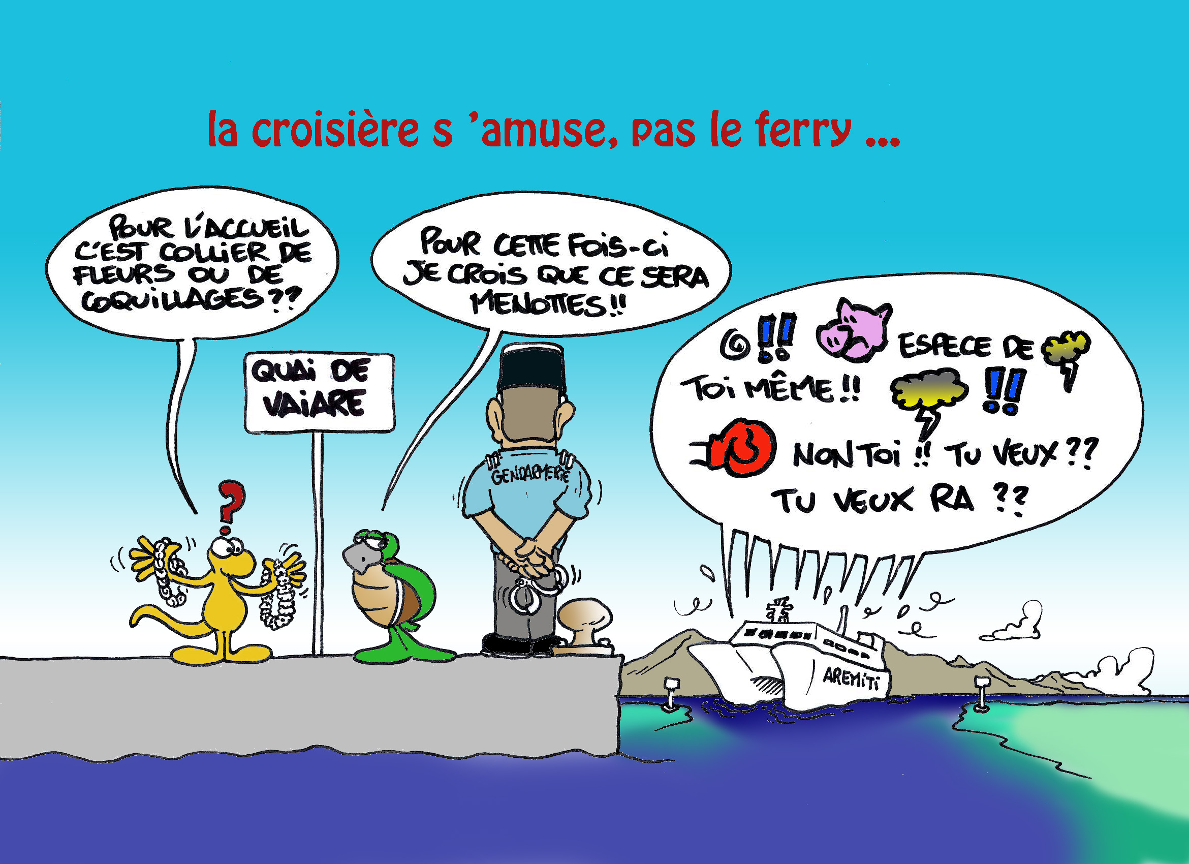 " Bagarre dans l'Aremiti " par Munoz