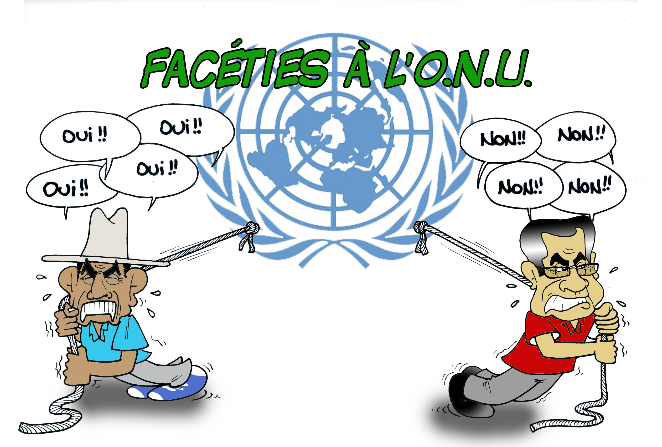 " Bras de fer à l'ONU " par Munoz