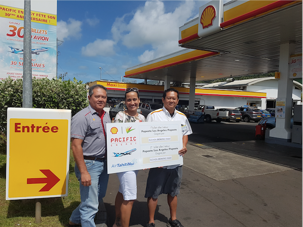 Grand jeu Shell-Pacific: Hinanui de Taravao gagne deux billets pour LAX