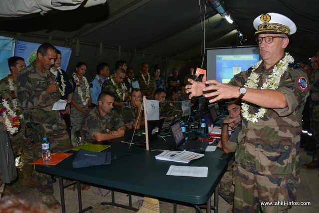 Le centre des opérations a été installé à Uturoa. Un lieu stratégique où toutes les informations sont regroupées avant de les faire parvenir au commandement supérieur de Arue.
