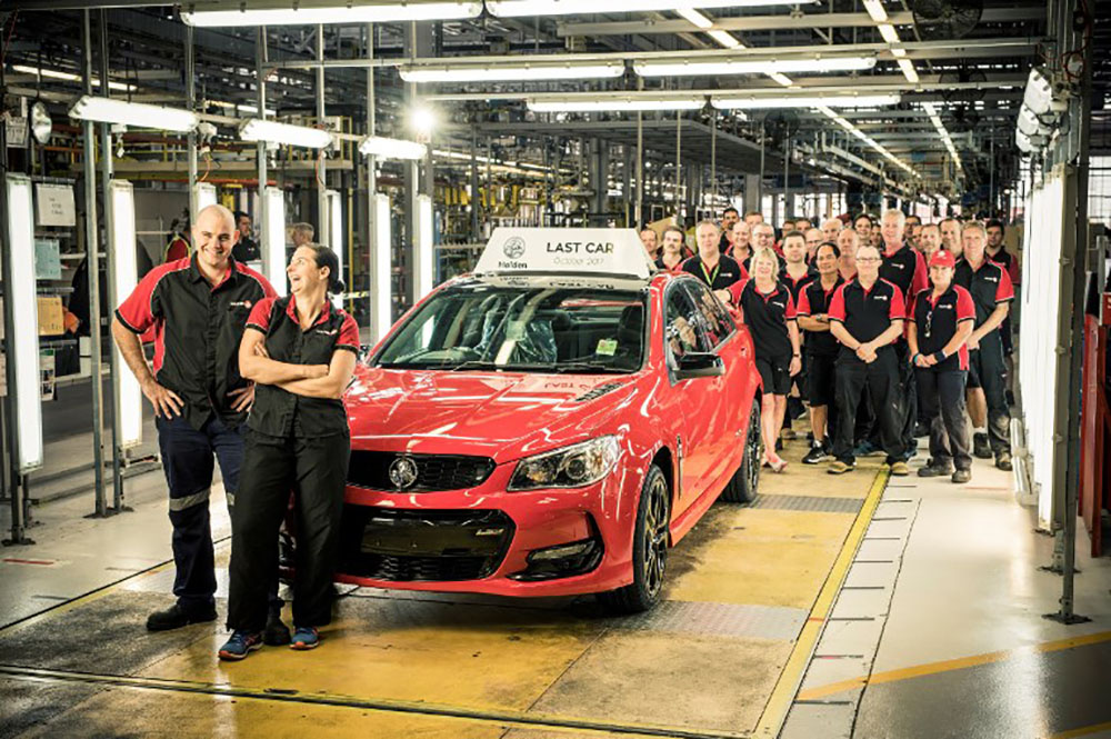 L'industrie australienne produit son ultime voiture, une Holden
