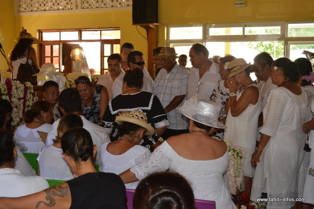 Le temple protestant de Teavaro était comble, ce jeudi, pour le dernier hommage à Pai.