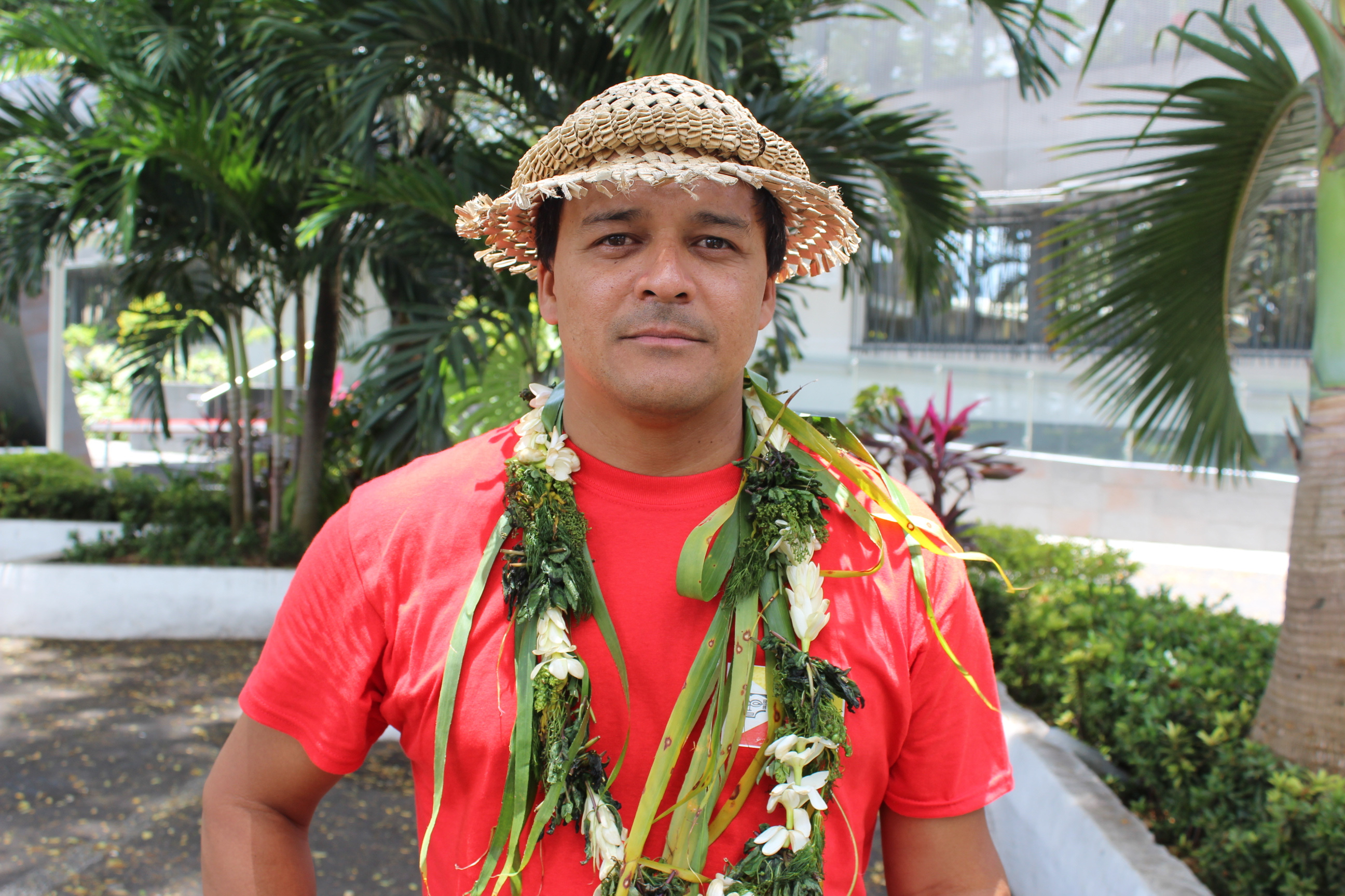 Pierre Tehotu, représentant du collectif "A Pakaihi Te Tai Nui"