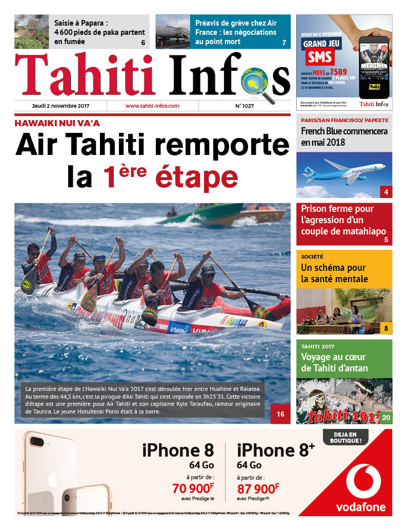 TAHITI INFOS N°1027 du 2 novembre 2017