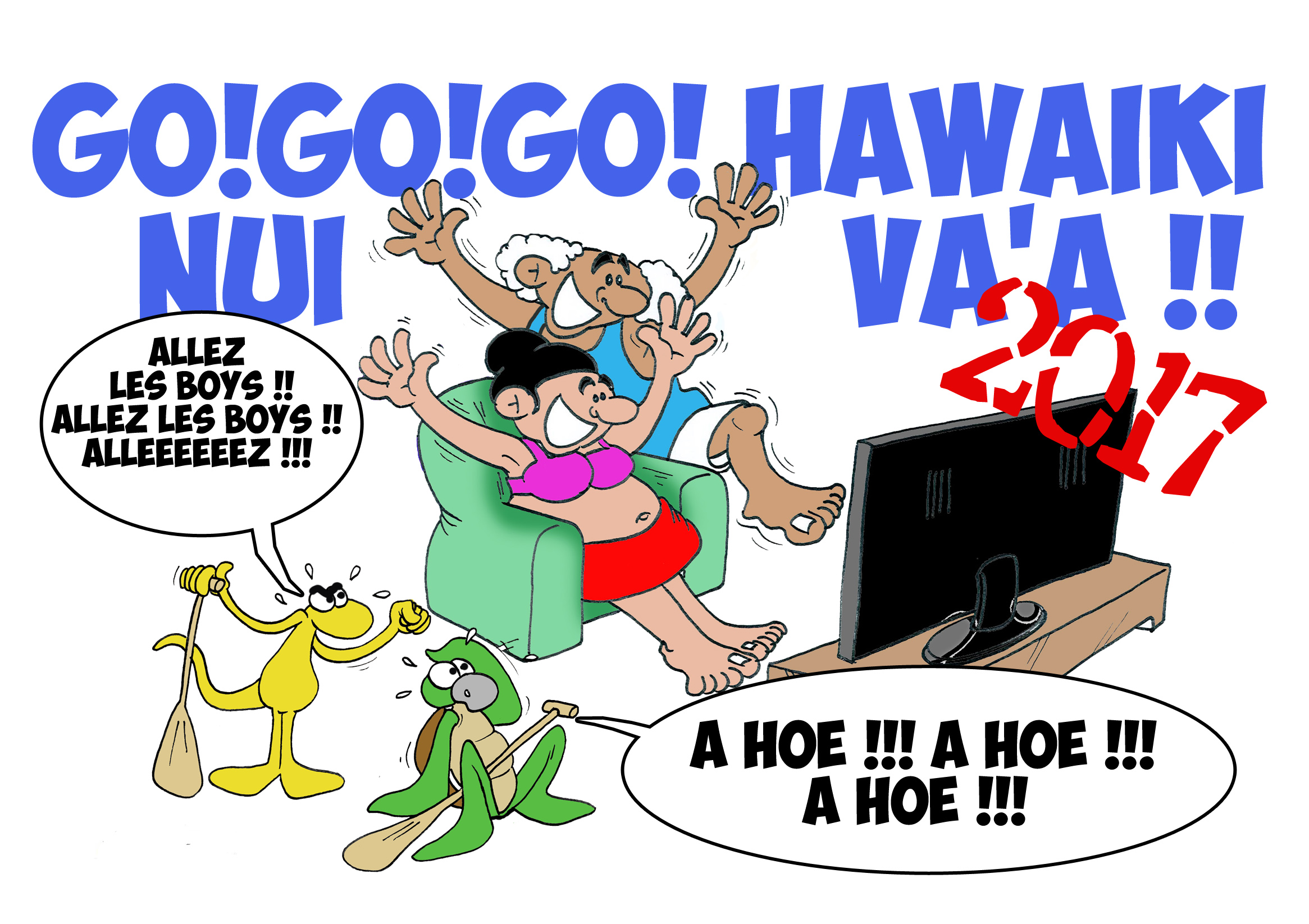 Go Go Go !  Hawaiki Nui Va'a par Munoz