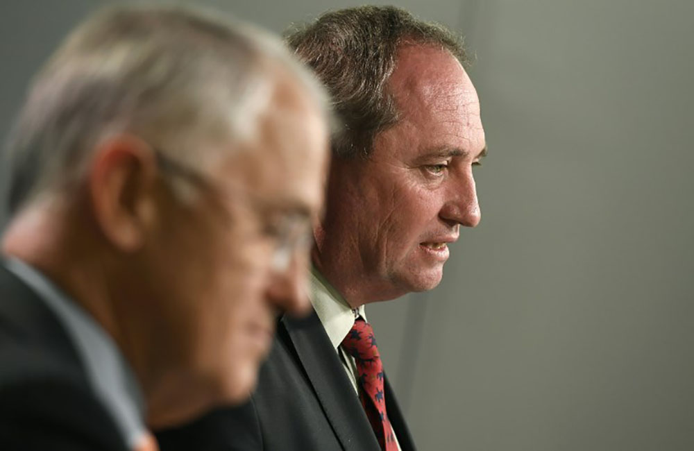 Le Premier ministre adjoint Barnaby Joyce, un représentant, s'était découvert une nationalité néo-zélandaise.