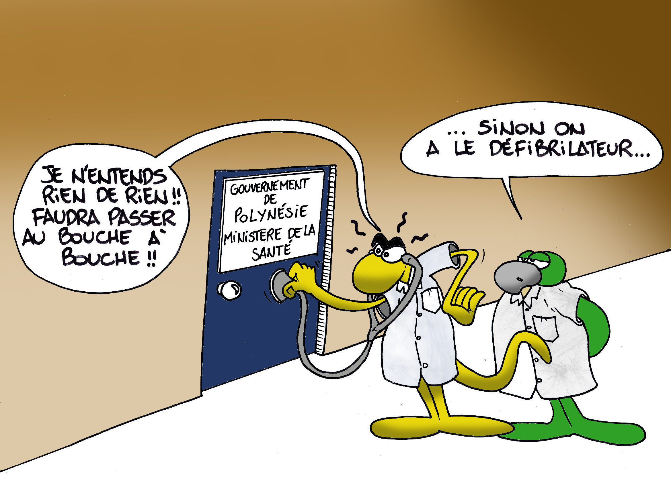 La grève au CHPF par Munoz