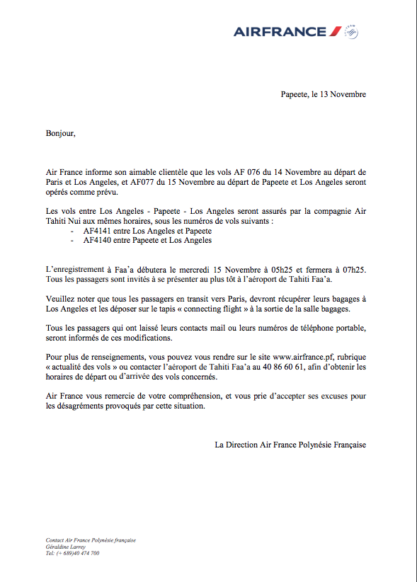 Grève chez Air France: les vols du 14 et du 15 novembre seront assurés