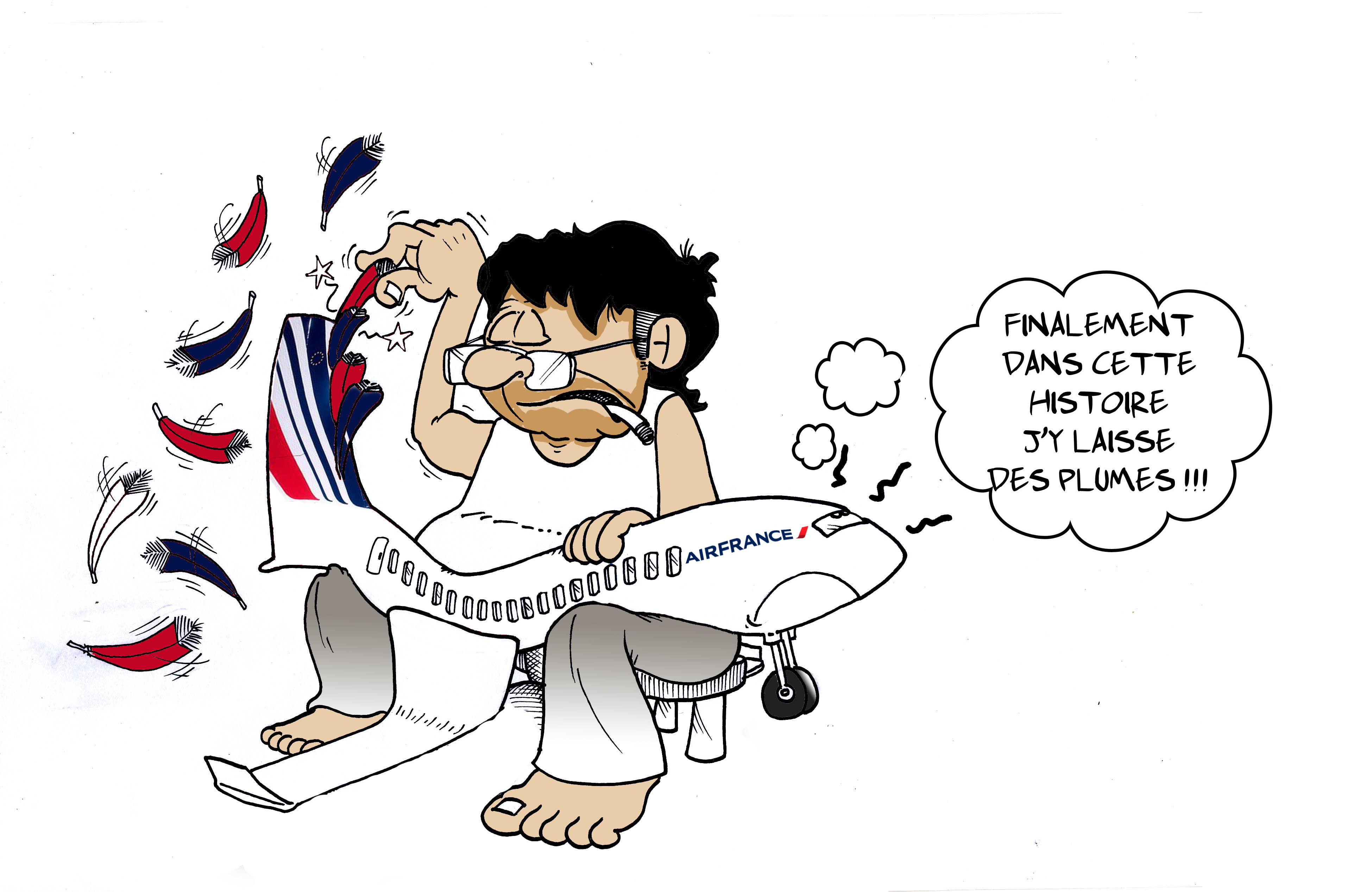 La grève à AIR FRANCE par MUNOZ