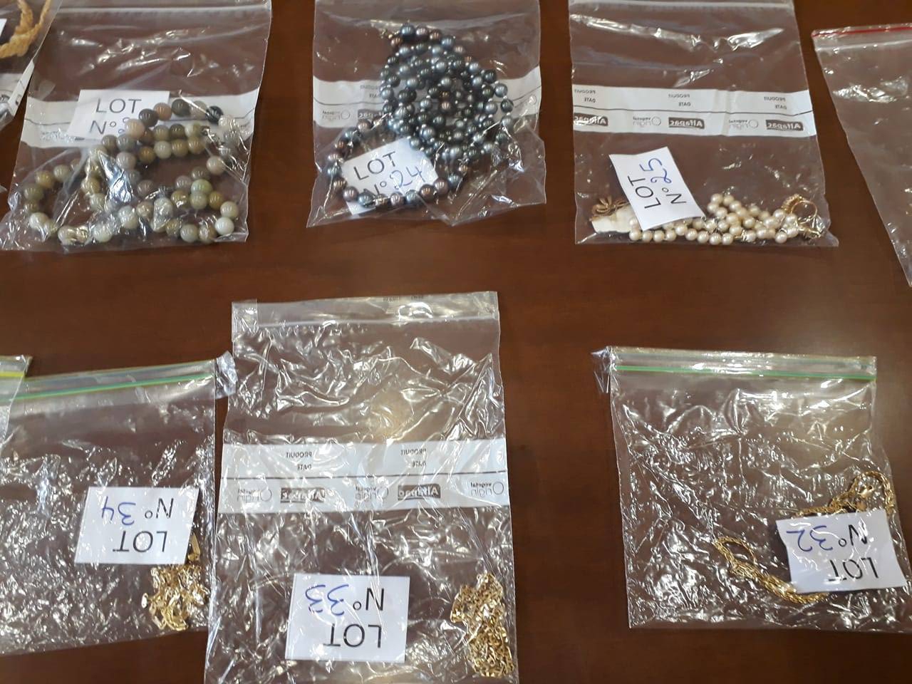 Les bijoux saisis par la justice mis aux enchères