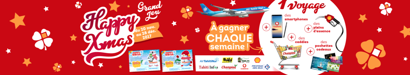 Grand Jeu Happy Xmas: gagnez de superbes cadeaux avec la Pacifique des jeux et Tahiti Infos
