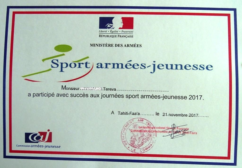 Journée « Sport-armées-jeunesse » sur le DA 190