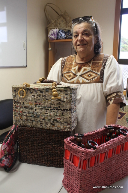 Des sacs réalisés en papier.