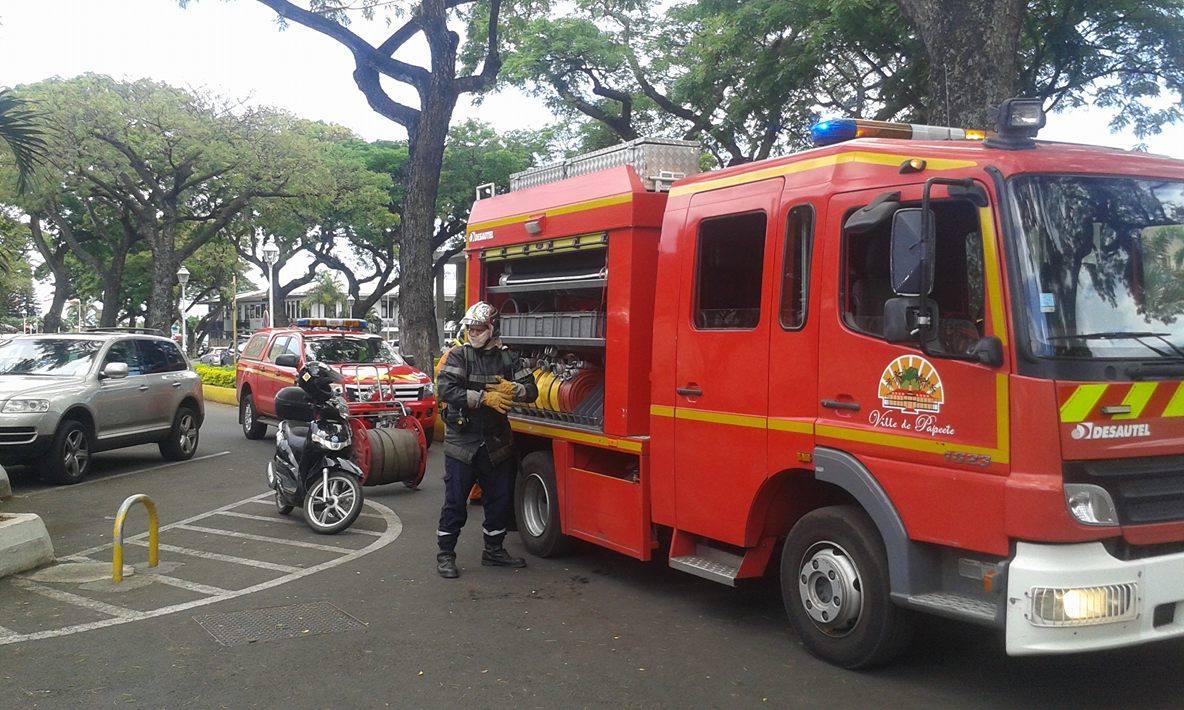 Exercice incendie au tribunal de Papeete