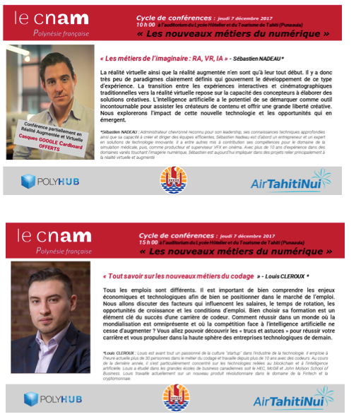 Métiers du numérique: Des conférences en réalité virtuelle et un tournoi de eSport