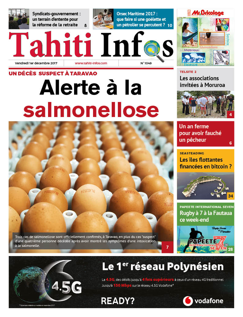 TAHITI INFOS N°1049 du 1er décembre 2017