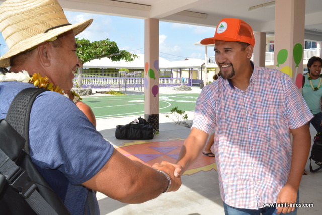 Les présidents des fédérations sportives de Tahiti sont arrivés ce jeudi, à Makemo.