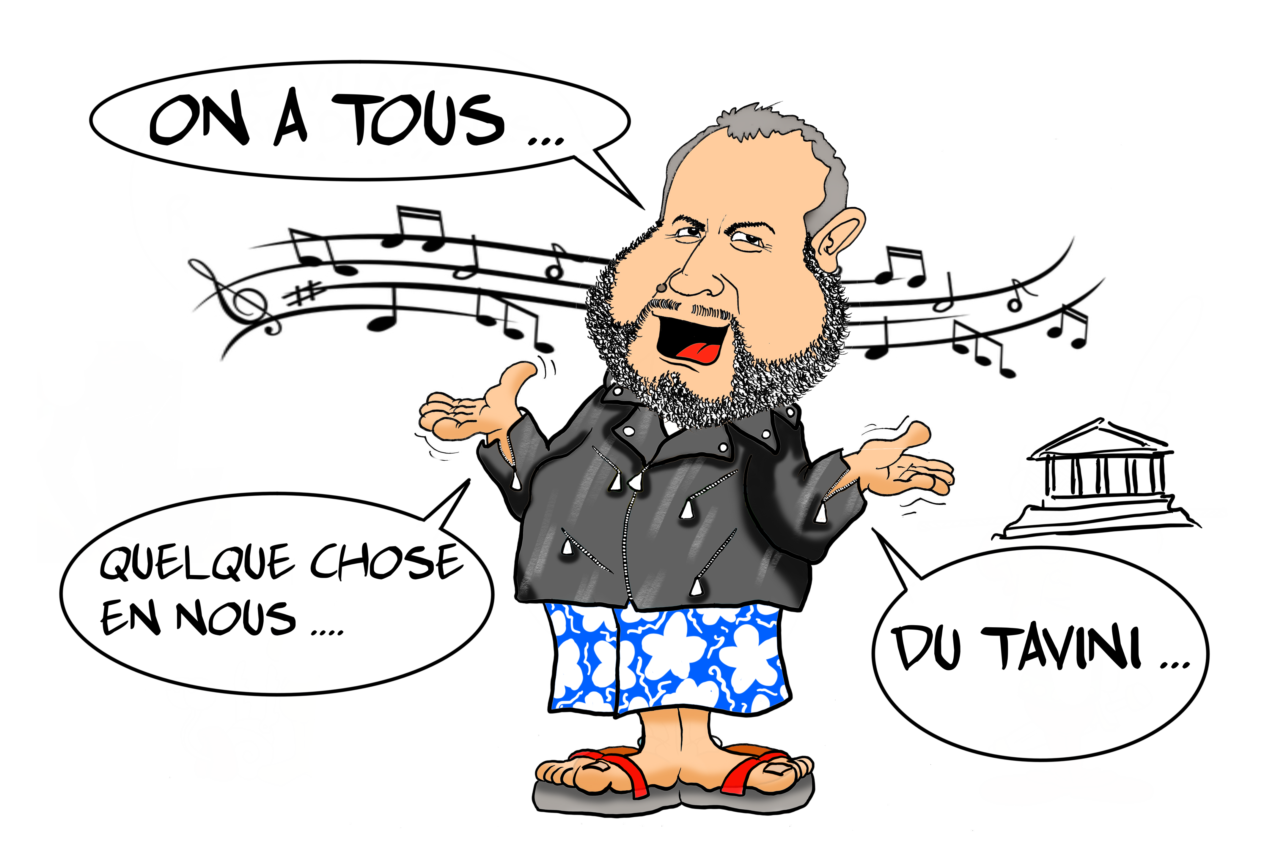 " L'hommage de Moetai à Johnny " par Munoz