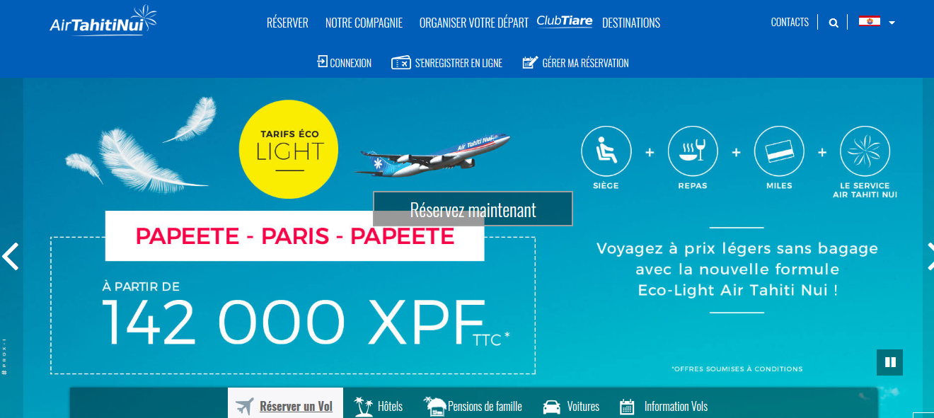 ATN lance une nouvelle offre à partir de 142 000 Fcfp aller-retour vers Paris