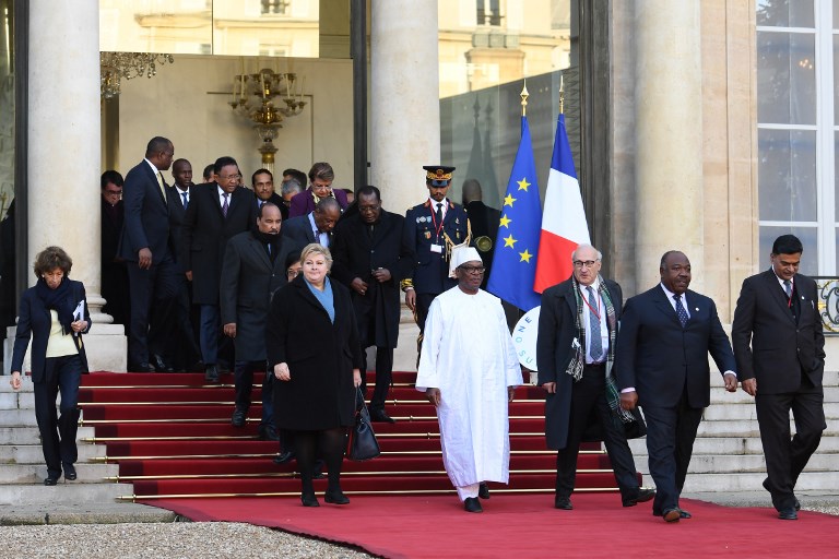 Sommet climat: les dirigeants réunis à l'Elysée