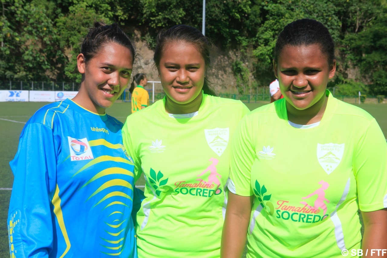 Tehere Kaua, au centre "On a bien joué !"