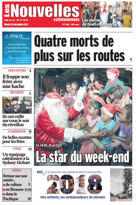 Noël meurtrier sur les routes de Nouvelle-Calédonie