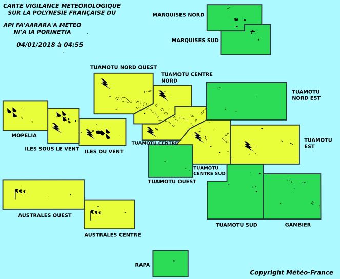 Avis de vents forts, d'orages et de fortes pluies sur une majeure partie du Pays